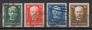 Michel Nr. 403 - 406, Nothilfe gestempelt.